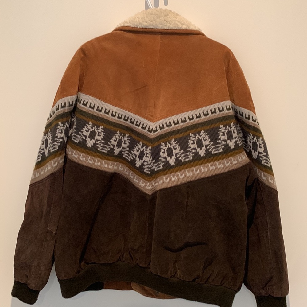 Vintage Suede Boho Oversized Jacket - Picture 3 of 10